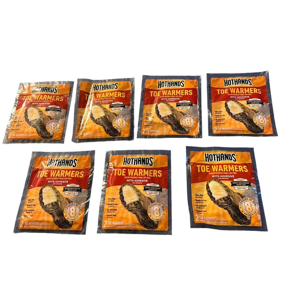 7 Pairs of Hothands TOE WARMERS*Up To 8 Hours Of Heat* Expiration Date 02/26